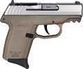 SCCY CPX2-TT Gen3 Semi-Auto Pistol 9mm Luger 3.1" Barrel (2)-10Rd Magazines Adjustable Sights Stainless Flat Top Slide Dark Earth Polymer Finish