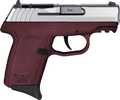 SCCY CPX2-TT Gen3 Semi-Auto Pistol 9mm Luger 3.1" Barrel (2)-10Rd Magazines Adjustable Sights Stainless Flat Top Slide Crimson Red Polymer Finish