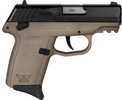 SCCY CPX1-CB Gen3 Semi-Auto Pistol 9mm Luger 3.1" Barrel (2)-10Rd Magazines Adjustable Sights Black Flat Top Slide Dark Earth Polymer Finish