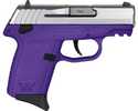 SCCY CPX1-TT Gen3 Semi-Auto Pistol 9mm Luger 3.1" Barrel (2)-10Rd Magazines Adjustable Sights Stainless Steel Flat Top Slide Purple Polymer Finish