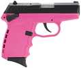 SCCY Industries DVG-1 Striker Fired Semi-Auto Pistol 9mm Luger 3.1" Barrel (2)-10Rd Magazines Dot Front Sight & Windage Adjustable 2-Dot Rear Black Slide Pink Polymer Finish