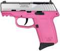 SCCY Industries CPX-2 Gen3 Semi-Auto Pistol 9mm Luger 3.1" Barrel (2)-10Rd Magazines Dot Front Sight & Windage Adjustable 2-Dot Rear Red Ready Stainless Slide Pink Polymer Finish