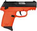 SCCY Industries CPX-1 Semi-Auto Pistol 9mm Luger 3.1" Barrel (2)-10Rd Magazines Dot Front Sight & Windage Adjustable 2-Dot Rear Red Ready Black Slide Orange Polymer Finish