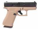 Glock 43X Striker Fired Semi-Auto Pistol 9mm Luger 3.41" Rifled Carbon Steel Barrel (2)-10Rd Magazines White Dot Front Sight & Outline Rear Elite Black Slide Davidsons Dark Earth Polymer Finish