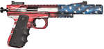 Volquartsen Firearms Scorpion American Flag Semi-Auto Pistol .22 Long Rifle 6" Threaded Barrel (2)-10Rd Magazines Fiber Optic Front Sight & Adjustable Target Rear Black Hogue Grips Battleworn USA Cerakote Finish