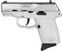 SCCY Industries CPX-2 Gen3 Semi-Auto Pistol 9mm Luger 3.1" Barrel (2)-10Rd Magazine Adjustable Sights Right Hand Stainless Steel Flat Top Slide White Polymer Finish