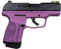 Ruger Max-9 Semi-Automatic Pistol 9mm Luger 3.2" Barrel (1)-12Rd & (1)-10Rd Magazines Tritium Fiber Optic Front Drift Adjustable Rear Sights Reversible Release Blued Slide Purple Cerakote Finish
