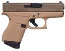 Glock G43 Striker Fired Semi-Auto Pistol 9mm Luger 3.39" Rifled Barrel (2)-6Rd Magazines White Dot Front & Outline Rear Sights Patriot Brown Slide Davidsons Dark Earth Polymer Finish