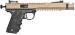Volquartsen Firearms Black Mamba Semi-Automatic Pistol .22 Long Rifle 6" Barrel (2)-10Rd Magazines Target Front Sight Adjustable Rear Houge Grips Brown Finish