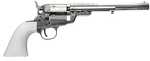 Cimarron 1851RM WB Hickok Revolver .38 Special 7.5" Octagon Barrel 6Rd Capacity Polymer Ivory Grips Nickel Finish