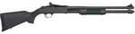 Mossberg 590 Persuader Bantam Youth Model Pump Action Shotgun 20 Gauge 3" Chamber 20" Barrel 8 Round Capacity Ghost Ring Sights Black Synthetic Stock Matte Blued Finish