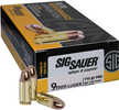 Sig Sauer Elite Ball 9mm Luger 115 gr Full Metal Jacket (FMJ) Ammo 50 Round Box