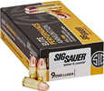 Sig Sauer Elite Ball 9mm Luger 124 gr Full Metal Jacket (FMJ) Ammo 50 Round Box