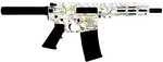 Great Lakes Firearms & Ammo AR15 Semi-Automatic Pistol .223 Remington 7.5" Barrel (1)-30Rd Magazine Black Polymer Grips Splatte White Cerkote Finish