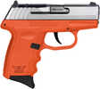SCCY Industries CPX-3 RD Double Action Only Semi-Automatic Pistol .380 ACP 3.1" Barrel (1)-10Rd Magazine Crimson Trace Red Dot Included Serrated Stainless Steel with Optic Cut Slide Orange Polymer Finish