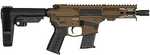 CMMG Banshee MK57 Semi-Automatic Tactical Pistol 5.7x28mm 5" Barrel (1)-20Rd Magazine Black Polymer Grips Cerakote Midnight Bronze Finish