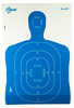 Allen Ez Aim Adhesive Handgun Trainer 12" X 18" 5 Pack Blue/white & Black/orange 15579