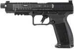 CANIK METE SFX Pro Striker Fired Semi-Automatic Full Size Pistol 9mm Luger 5.75" Threaded Barrel (1)-20Rd & (1)-18Rd Magazines 3-Dot White Sights Matte Black Polymer Finish