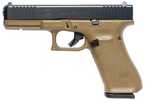 Glock G17 G5 Safe Action Semi-Automatic Pistol 9mm Luger 4.49" Marksman Barrel (3)-17Rd Magazines Fixed Sights Black Slide Flat Dark Earth Polymer Finish