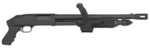 Mossberg 590 Chainsaw Pump Action Shotgun 12 Gauge 3" Chamber 18.5" Stand-Off Barrel/Breacher 5 Round Capacity Bead Front Sight Drilled & Tapped Black Synthetic Pistol Grip Blued Finish