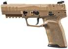 FN America Five-seveN MRD Single Action Semi-Automatic Pistol 5.7x28mm 4.75" Cold Hammer-Forged Barrel (2)-10Rd Magazines Adjustable Rear Combat Sight Flat Dark Earth Polymer Finish