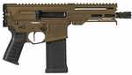 CMMG Dissent MK4 Semi-Automatic Tactical Pistol 5.7x28mm 6.5" Barrel (2)-32Rd Magazines Black Polymer Grips Midnight Bronze Cerakote Finish