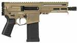 CMMG Dissent MK4 Semi-Automatic Tactical Pistol 5.7x28mm 6.5" Barrel (2)-32Rd Magazines Black Polymer Grips Coyote Tan Cerakote Finish