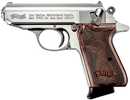 Walther Arms PPK/S Semi-Automatic Pistol .380 ACP 3.3" Barrel (2)-7Rd Magazines Fixed Sights Walnut Grips Stainless Finish