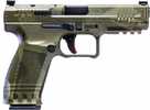 Canik Mete SFT Semi-Automatic Pistol 9mm Luger 4.19" Barrel (1)-18Rd & (1)-20Rd Magazines Fixed Sights Green Bomber Camouflage Polymer Finish