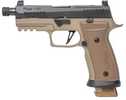 Sig Sauer P320 AXG Combat Striker Fired Semi-Automatic Pistol 9mm Luger 4.6" Barrel (3)-21Rd Magazines Coyote Tan Hogue Rubber Grips Black Slide Flat Dark Earth Finish