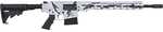 Great Lakes Firearms AR10 Semi-Automatic Rifle .308 Winchester 18" Barrel (1)-10Rd Magazine Black 6 Position Collapsable Synthetic Stock Persuit Snow Camouflage Finish