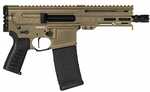 CMMG Dissent MK4 Semi-Automatic Pistol .300 AAC Blackout 6.5" Barrel (2)-30Rd Magazines Polymer Grips Coyote Tan Finish