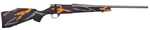 Weatherby Vanguard Compact Hunter Bolt Action Rifle .243 Winchester 20" Barrel 5 Round Capacity Black Synthetic Stock With Orange & Gray Sponge Patterns Ceraktoe Finish