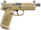 FN America FNX-45 Tactical Semi-Automatic Pistol .45 ACP 5.3" Barrel (5)-10Rd Magazines Optics Ready Flat Dark Earth Polymer Finish