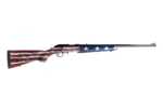 Ruger American Heartland Bolt Action Rifle .22 Winchester Magnum Rimfire 22" Barrel (1)-9Rd Magazine Red, White & Blue Flag Walnut Finish