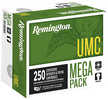 Remington UMC Mega Pack 45 ACP 230 gr Full Metal Jacket (FMJ) Ammo 250 Round Box