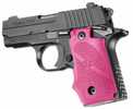 Hogue Sig P238 Grips Rubber w/Finger Grooves, Desert Pink 38007