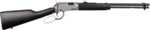 Rossi Rio Bravo Lever Action Rifle .22 Long 18" Barrel 15 Round Capacity Adjustable Buckhorn Sights Black Stock Nickel Coated Finish