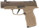 Sig Sauer P365 XL Spectre Comp Semi-Automatic Pistol 9mm Luger 3.1" Barrel (2)-12Rd & (1)-17Rd Steel Magazines Brown Slide Coyote Tan Finish