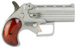 Old West Big Bore Derringer .38 Special 3.5" Barrel 2 Round Capacity Fixed Sights Rosewood Grips Silver Satin Finish