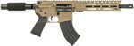 Diamondback DB15 Semi-Automatic Pistol 7.62x39mm 10" Barrel (1)-28Rd Magazine Black Aluminum Stock Flat Dark Earth Finish