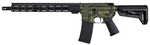 Shark Coast Tactical Celtic Semi-Automatic AR Rifle .223 Remington 16" Barrel (1)-30Rd Magazine Celtic Design Engraved Receiver Black Magpul MOE SL Stock Green Cerakote Finish