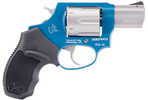 Taurus Model 856 Double Action Revolver .38 Special +P 2" Barrel 6 Round Capacity Black Rubber Grips Sky Blue and Stainless Steel Finish