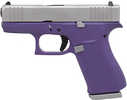 Glock 43X Semi-Automatic Pistol 9mm Luger 3.41" Barrel (1)-10Rd Magazine Silver Slide Purple Finish