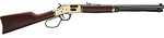 Henry Big Boy Brass Lever Action Rifle .45 Colt 20" Octagon Blued Steel Barrel 10 Round Capacity American Walnut Straight Grip Stock Brass Finish