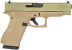 Glock G48 Slim Compact Semi-Autoamtic Pistol 9mm Luger 4.17" Barrel (1)-10Rd Magazine Agoge Green Slide Coyote Tan Polymer Finish