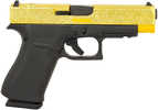 Glock G48 MOS Compact Slim Semi-Automatic Pistol 9mm Luger 4.17" Barrel (1)-10Rd Magazine Gold Glitter Cerakote Slide Black Polymer Finish