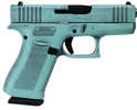 Glock 43X Sub-Compact Semi-Automatic Pistol 9mm Luger 3.41" Barrel (2)-10Rd Magazines Fixed Sights Robins Egg Blue Battle Worn Cerakote Finish