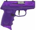 SCCY DVG1 Semi-Automatic Pistol 9mm Luger 3.1" Barrel (1)-10Rd Magazine Royal Purple Glitter Slide Purple Polymer Finish