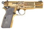 Girsan MCP35 Semi-Automatic Pistol 9mm Luger 4.87" Barrel (1)-15Rd Magazine G10 Grips Engraved Gold Finish